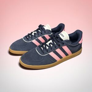 ADIDAS Breaknet Sleek Sneakers Shoes Women's Blue Pink - US 9